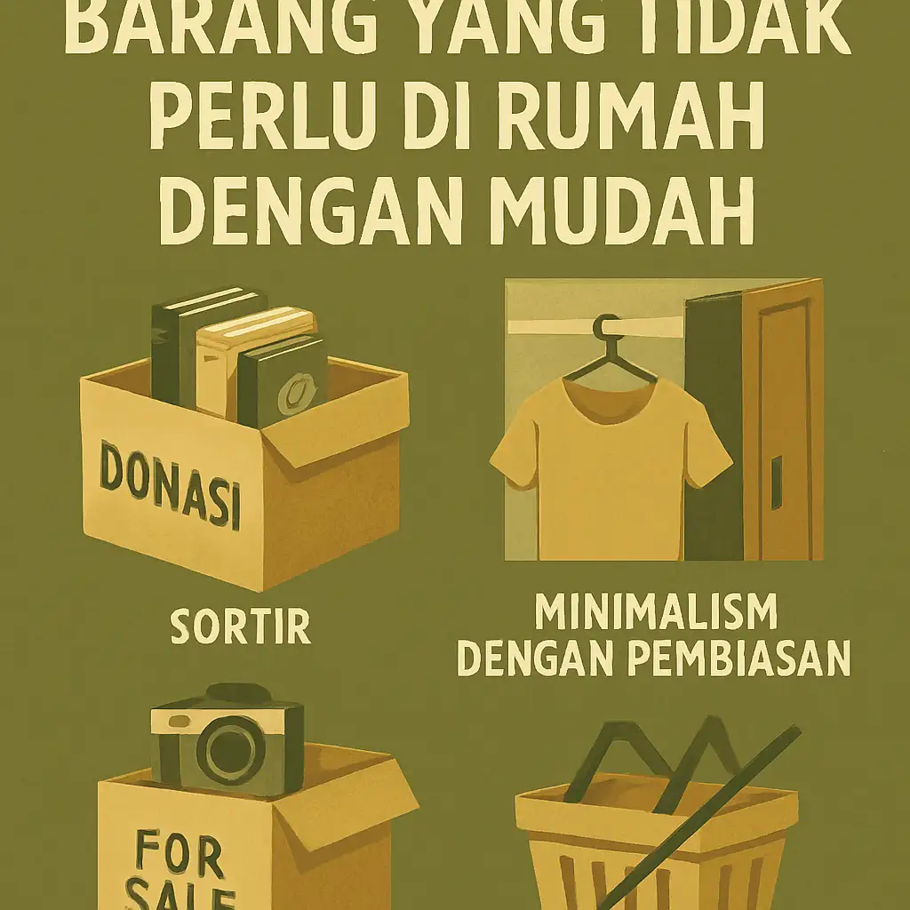 Cara Mengurangi Barang yang Tidak Perlu di Rumah dengan Mudah